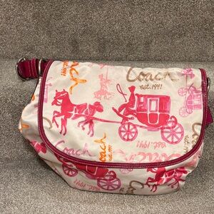 Coach Horse & Carriage Print Hobo